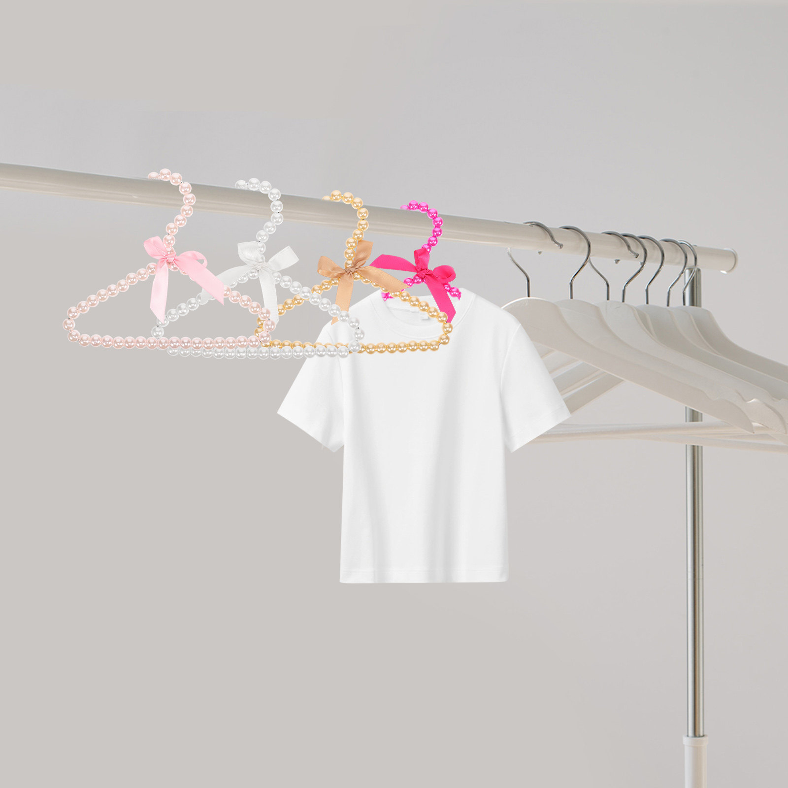 Baby Clothing Storage - Lot de 4 cintres à perles