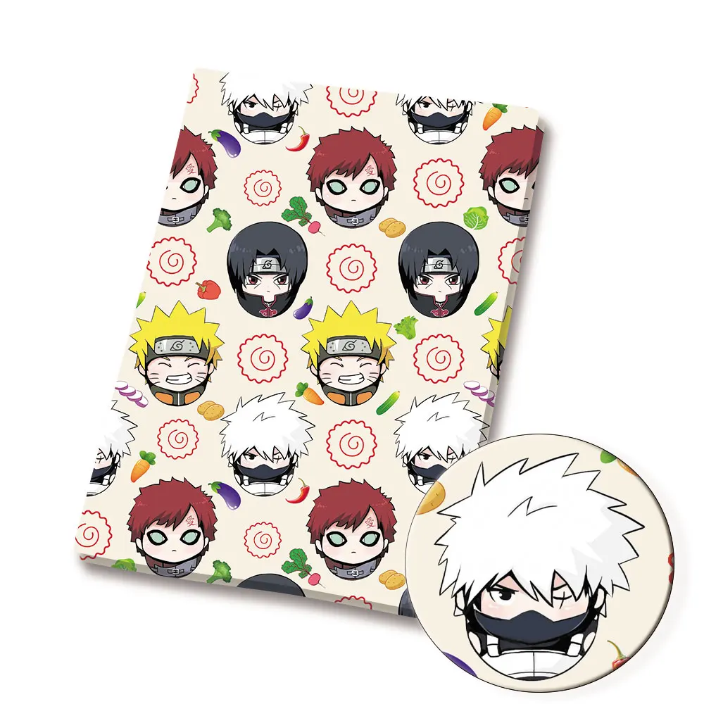 Baby Clothing Products - Tissu imprimé Naruto Anime pour patchwork,