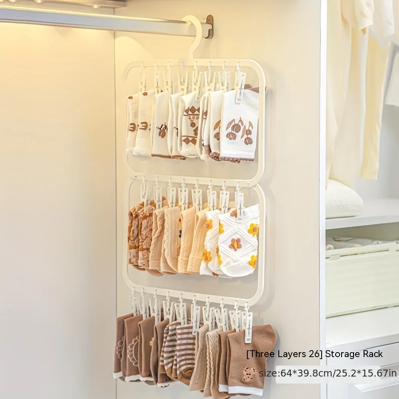 Baby Clothing Storage - Cintre multifonctionnel pour bébé, séchoir à