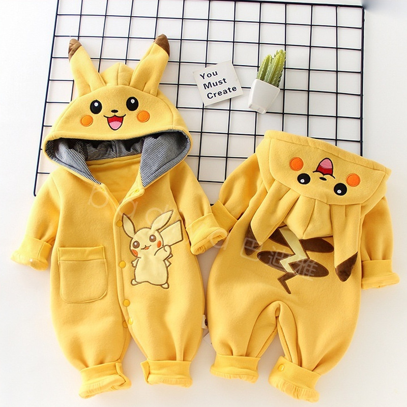 Baby Clothing Winter - Pyjama Bébé Cartoon Pokémon Nouveau-né Mignon