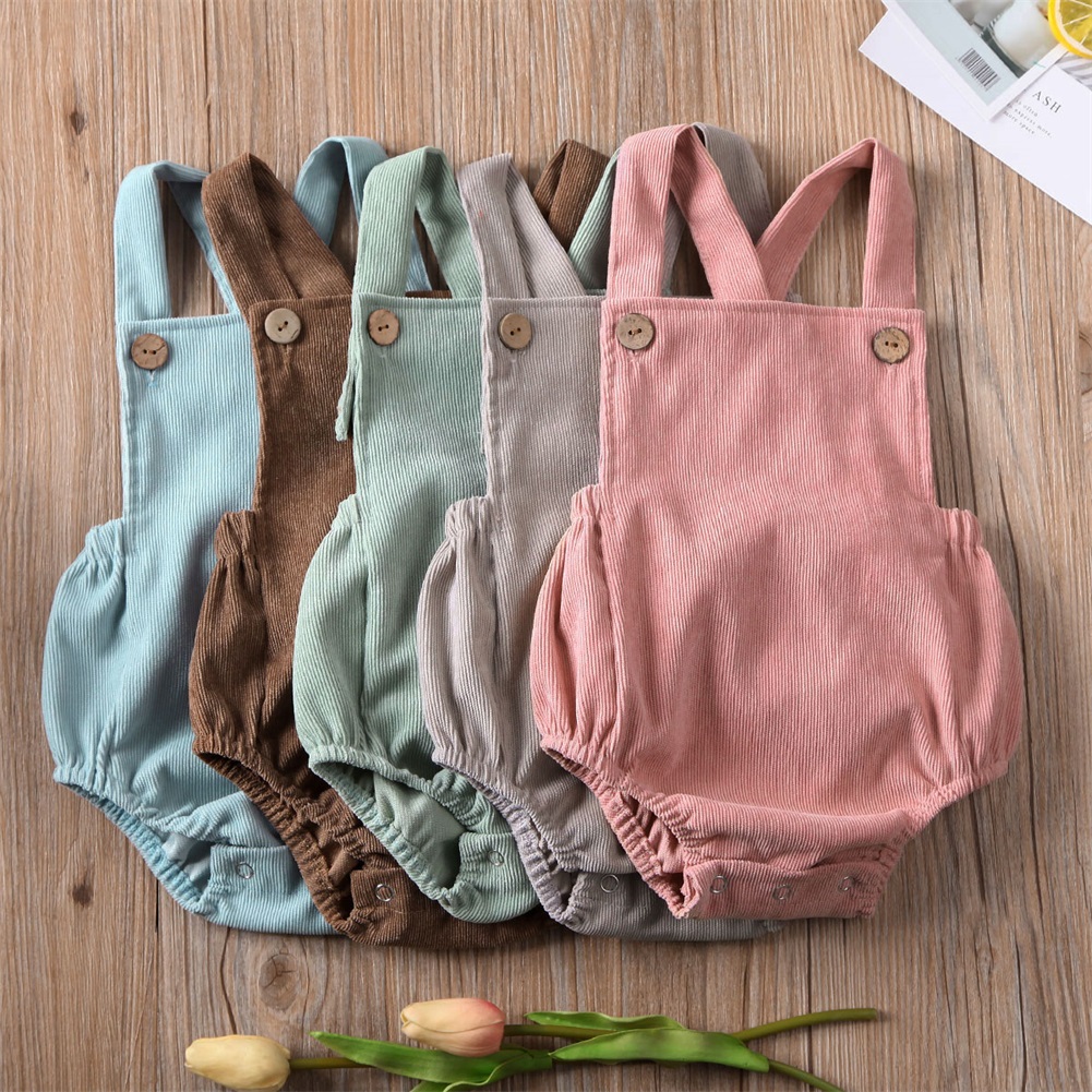 Baby Clothing Online - Barboteuse en velours côtelé pour bébé