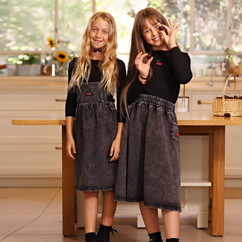 Ensemble assorti en jean noir  - Baby Clothing Logo avis et prix