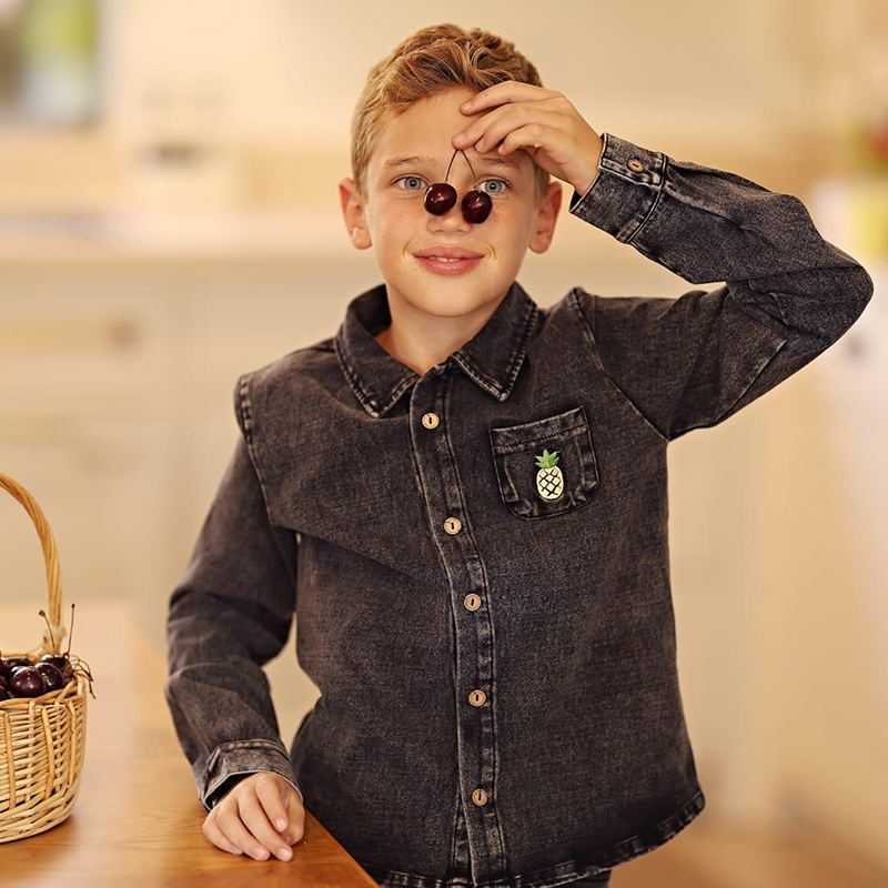 Ensemble assorti en jean noir  - Baby Clothing Logo avis et prix